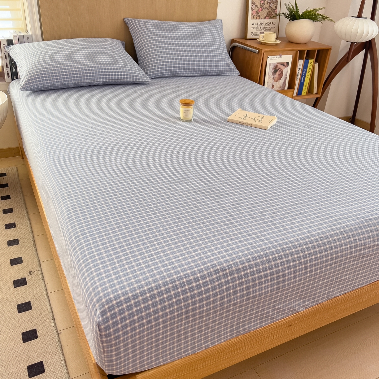 91家纺网 家纺一手货源 找家纺 女子家纺 2026新款A类全棉色织水洗棉四件套单品系列 云舒-兰