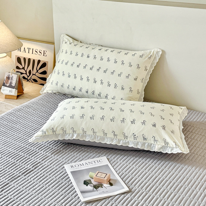 91家纺网 家纺一手货源 找家纺 斯卡诺家纺 2026新款全棉纯棉花边床盖四件套 马上暴富-纯棉花边