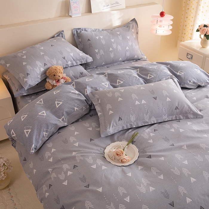 91家纺网 家纺一手货源 找家纺 八十八家纺 2025新款全棉12868床笠款四件套 繁星