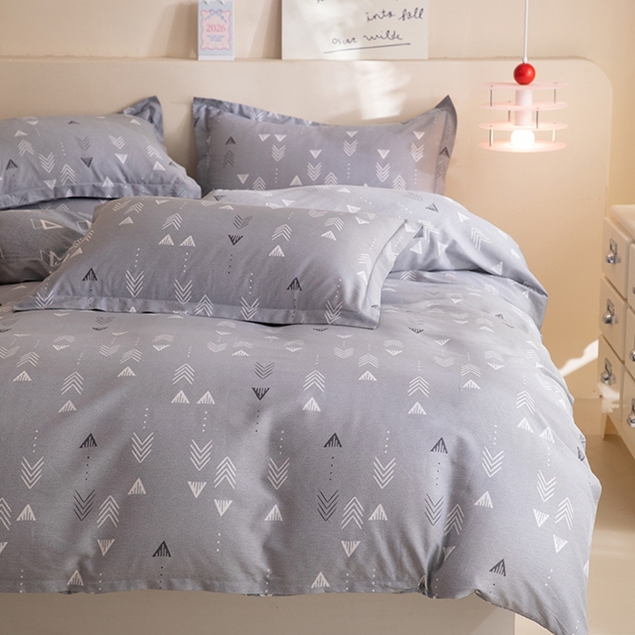 91家纺网 家纺一手货源 找家纺 八十八家纺 2025新款全棉12868床笠款四件套 繁星