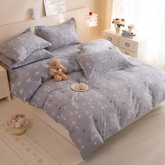 91家纺网 家纺一手货源 找家纺 八十八家纺 2025新款全棉12868床笠款四件套 繁星