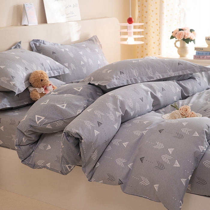 91家纺网 家纺一手货源 找家纺 八十八家纺 2025新款全棉12868床笠款四件套 繁星