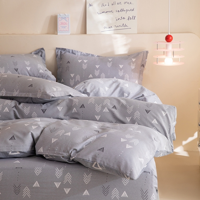 91家纺网 家纺一手货源 找家纺 八十八家纺 2025新款全棉12868床笠款四件套 繁星