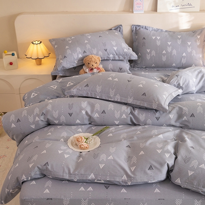 91家纺网 家纺一手货源 找家纺 八十八家纺 2025新款全棉12868床笠款四件套 繁星