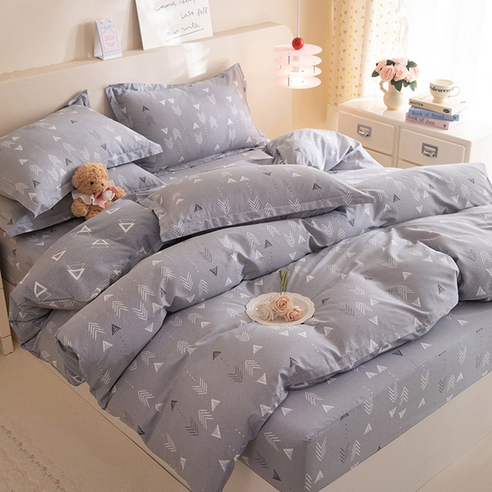 91家纺网 家纺一手货源 找家纺 八十八家纺 2025新款全棉12868床笠款四件套 繁星