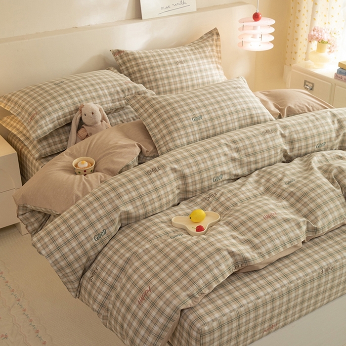 91家纺网 家纺一手货源 找家纺 八十八家纺 2025新款全棉12868床笠款四件套 海风苏打