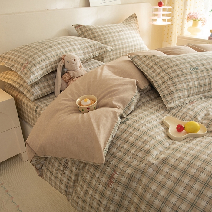 91家纺网 家纺一手货源 找家纺 八十八家纺 2025新款全棉12868床笠款四件套 海风苏打