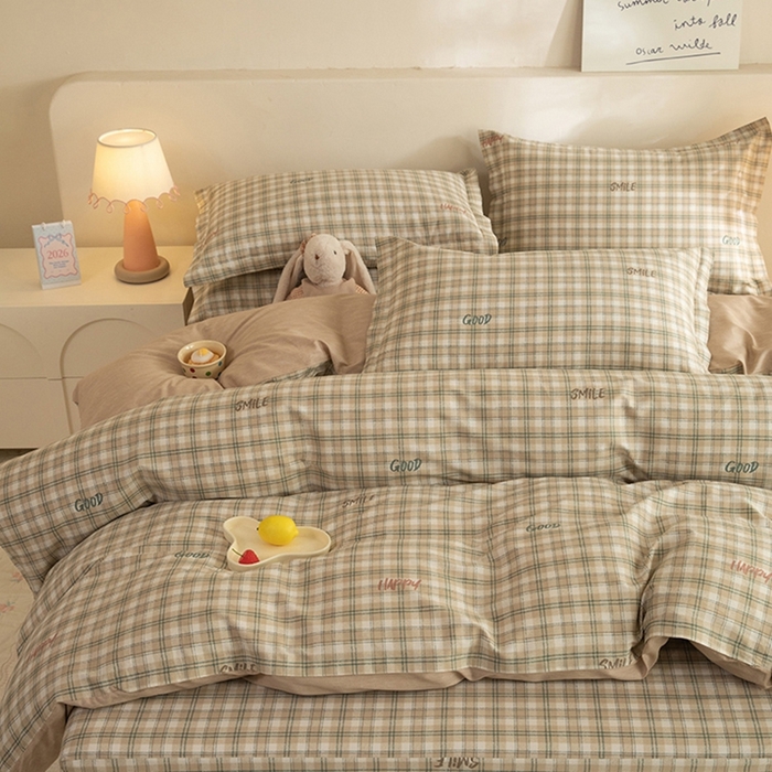 91家纺网 家纺一手货源 找家纺 八十八家纺 2025新款全棉12868床笠款四件套 海风苏打