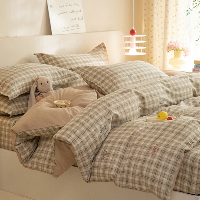 91家纺网 家纺一手货源 找家纺 八十八家纺 2025新款全棉12868床笠款四件套 海风苏打