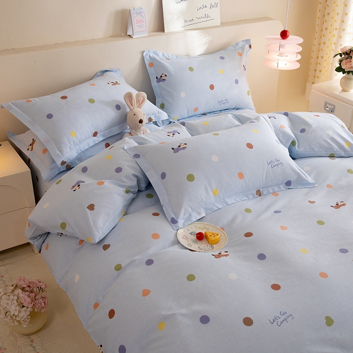 91家纺网 家纺一手货源 找家纺 八十八家纺 2025新款全棉12868床单款四件套 布丁