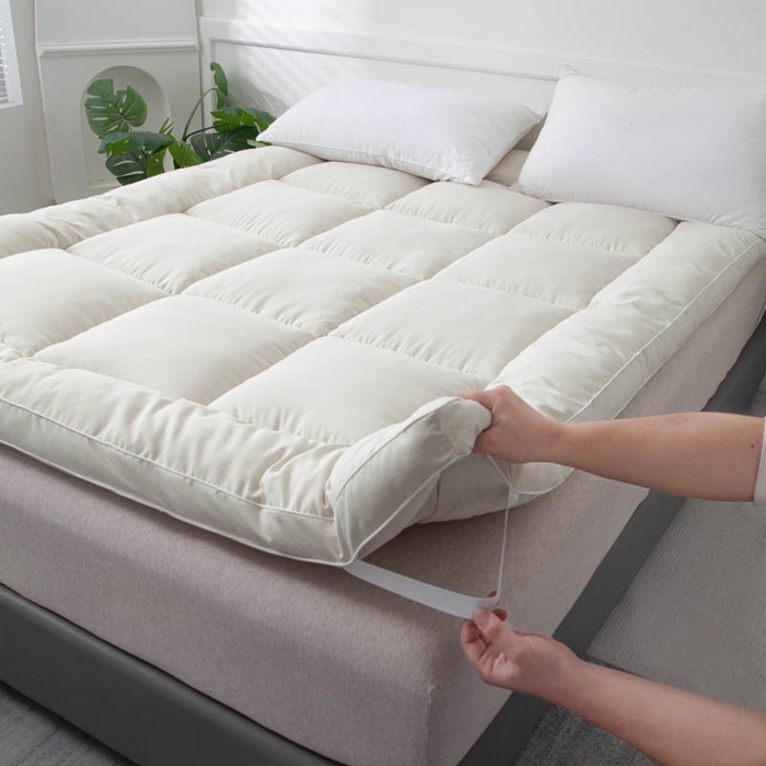 91家纺网 家纺一手货源 找家纺 （总）宇淳国际 2026新款纯色厚床褥子