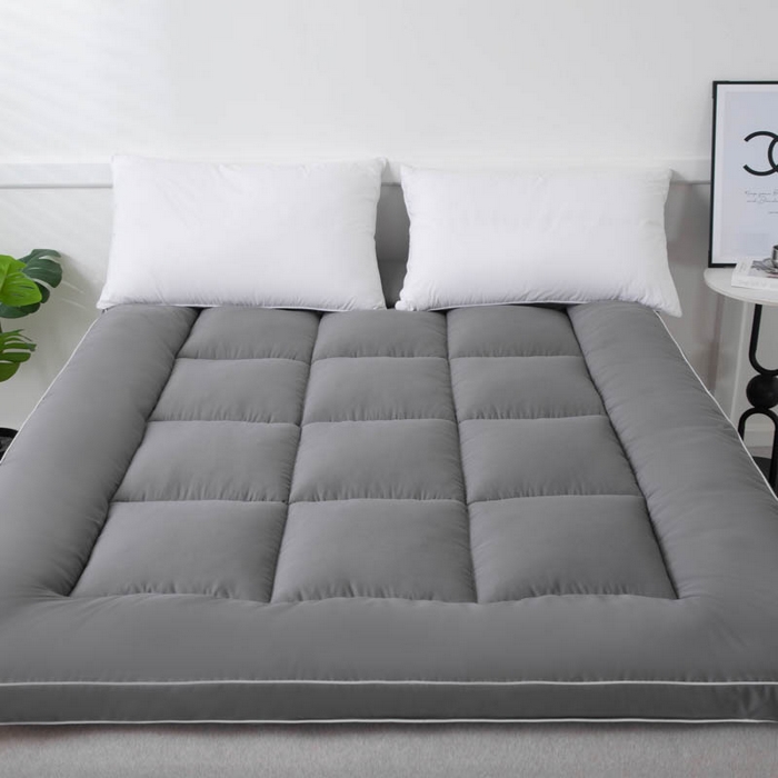 宇淳国际 2026新款纯色厚床褥子 灰色