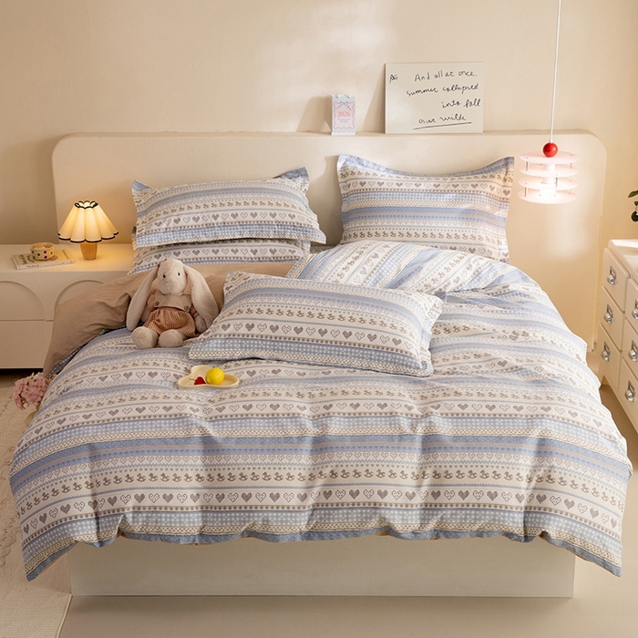 八十八家纺 2025新款全棉12868床单款四件套 心软曲奇