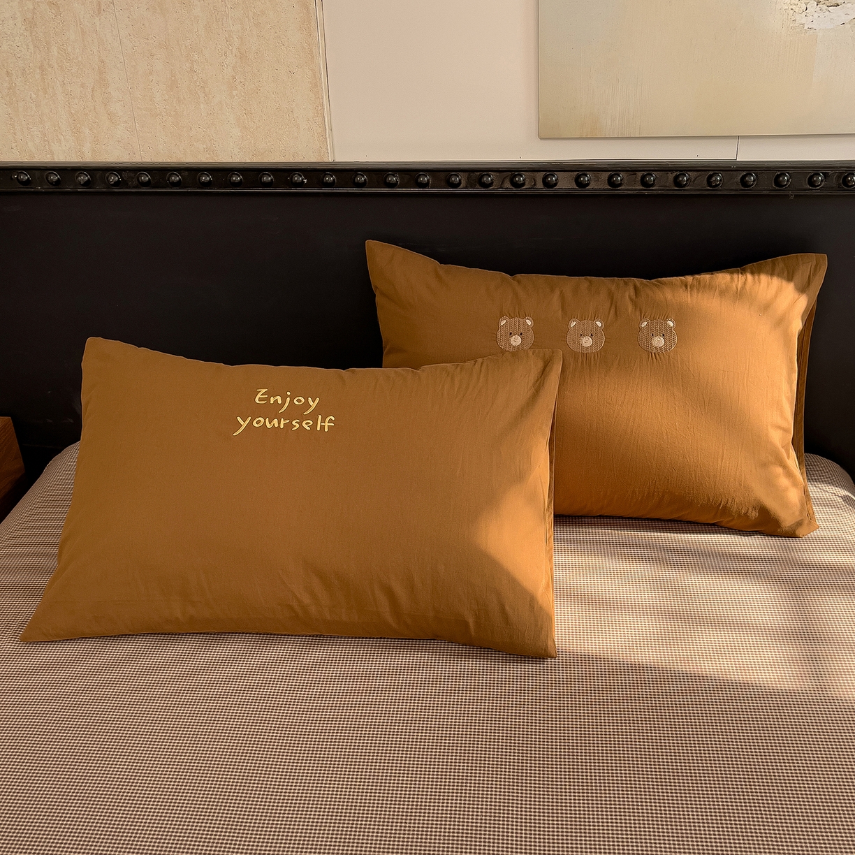 91家纺网 家纺一手货源 找家纺 炫拼家纺 2026春夏新款A类全棉纯棉40支水洗棉卡通贴布绣刺绣纯棉四件套-卡哇系列 卡哇一可可