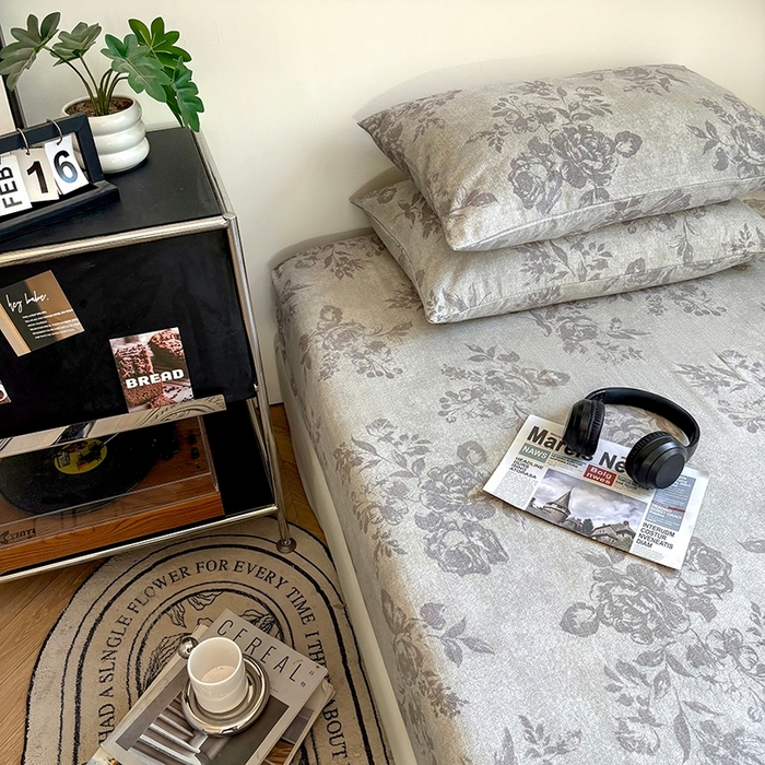 91家纺网 家纺一手货源 找家纺 爱彼家纺 2026新款复古原麻单床笠 床笠单件 复古原麻-灰柏银霜