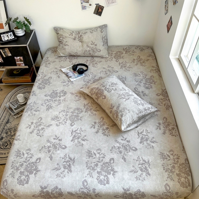 91家纺网 家纺一手货源 找家纺 爱彼家纺 2026新款复古原麻单床笠 床笠单件 复古原麻-灰柏银霜