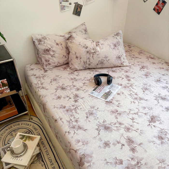 91家纺网 家纺一手货源 找家纺 爱彼家纺 2026新款复古原麻单床笠 床笠单件 复古原麻-漫枝