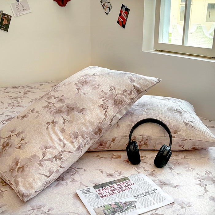 91家纺网 家纺一手货源 找家纺 爱彼家纺 2026新款复古原麻单床笠 床笠单件 复古原麻-漫枝