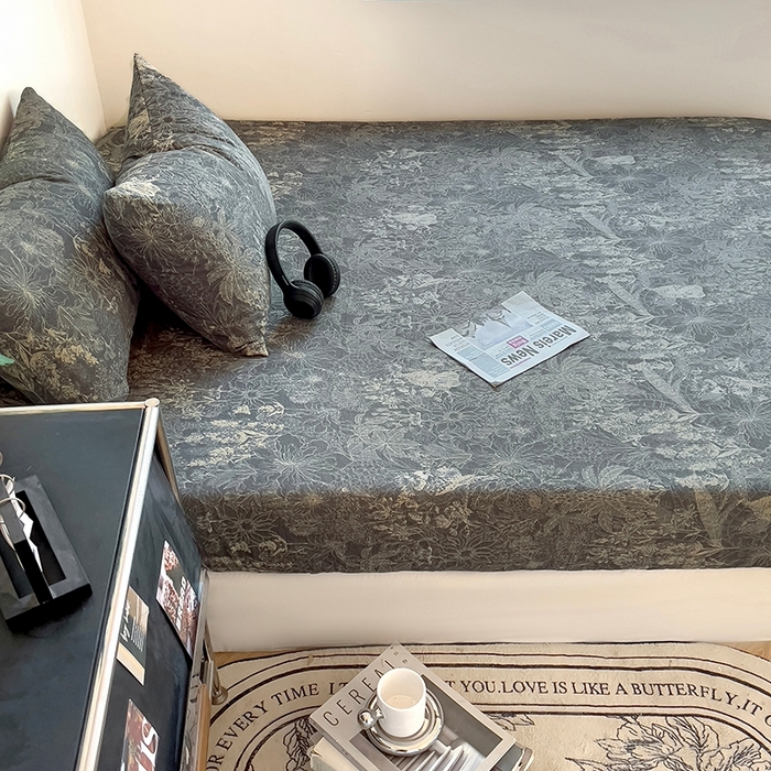 91家纺网 家纺一手货源 找家纺 爱彼家纺 2026新款复古原麻单床笠 床笠单件 复古原麻-铜雀