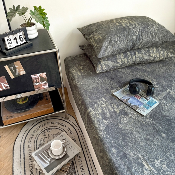 91家纺网 家纺一手货源 找家纺 爱彼家纺 2026新款复古原麻单床笠 床笠单件 复古原麻-铜雀