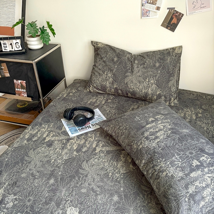 91家纺网 家纺一手货源 找家纺 爱彼家纺 2026新款复古原麻单床笠 床笠单件 复古原麻-铜雀