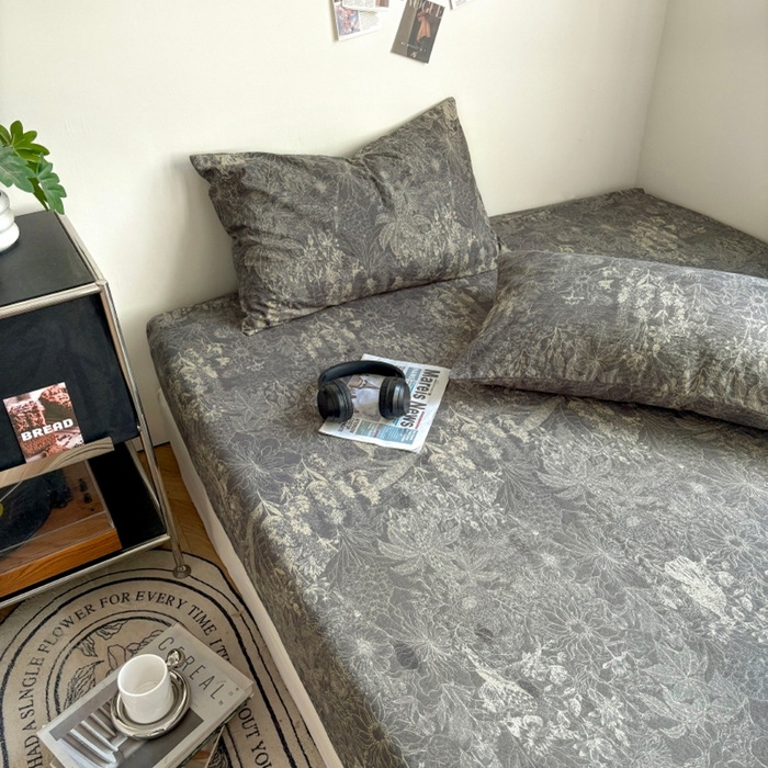 91家纺网 家纺一手货源 找家纺 爱彼家纺 2026新款复古原麻单床笠 床笠单件 复古原麻-铜雀