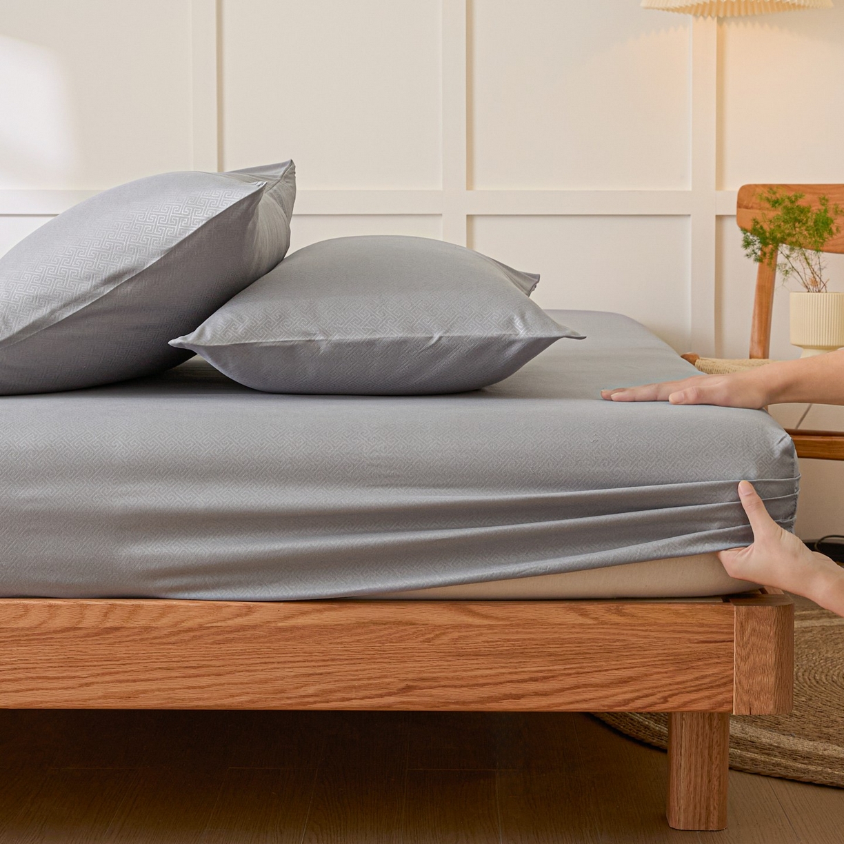 91家纺网 家纺一手货源 找家纺 （总）衿成家纺 2026新款磨毛压光工艺单品床笠-YG系列