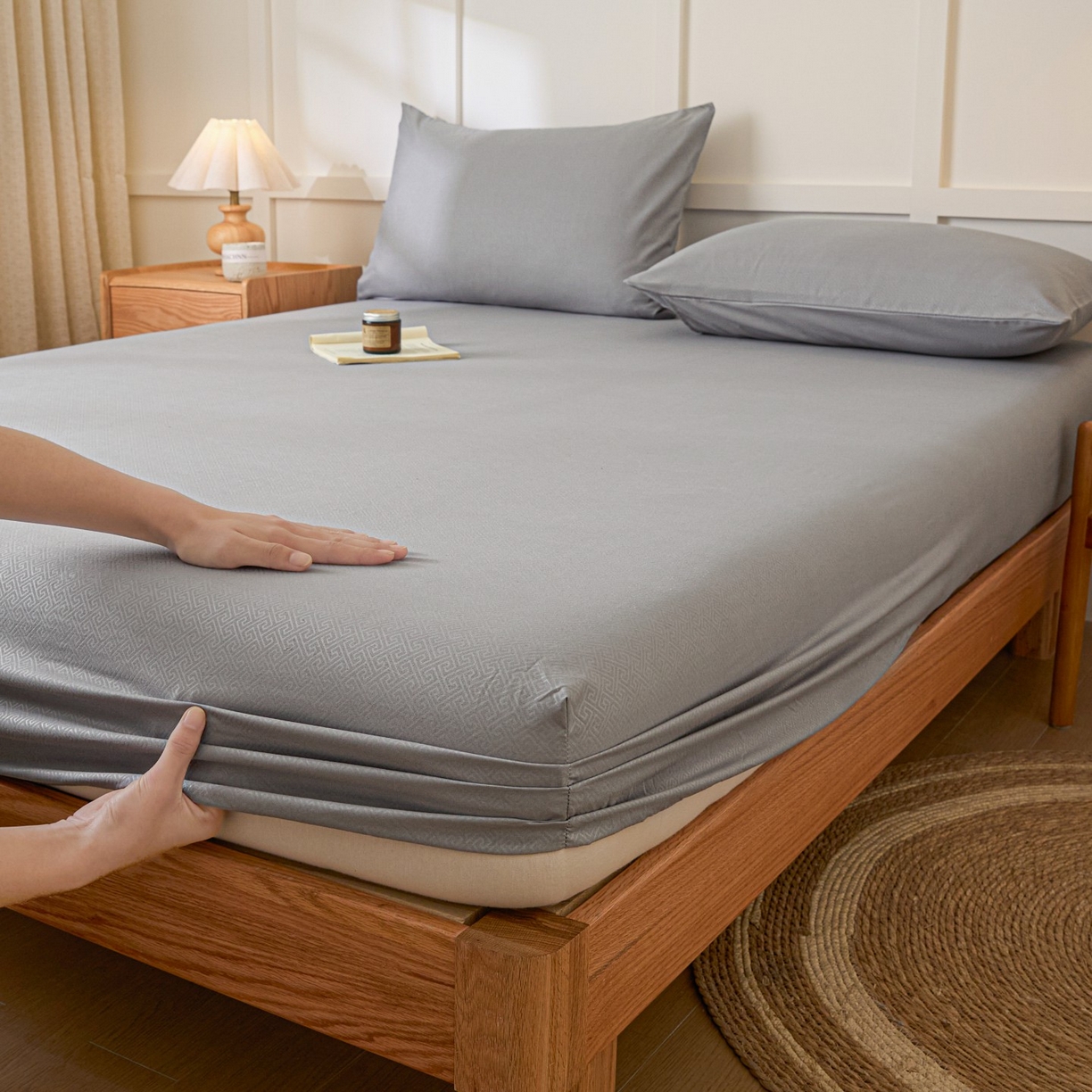 91家纺网 家纺一手货源 找家纺 （总）衿成家纺 2026新款磨毛压光工艺单品床笠-YG系列