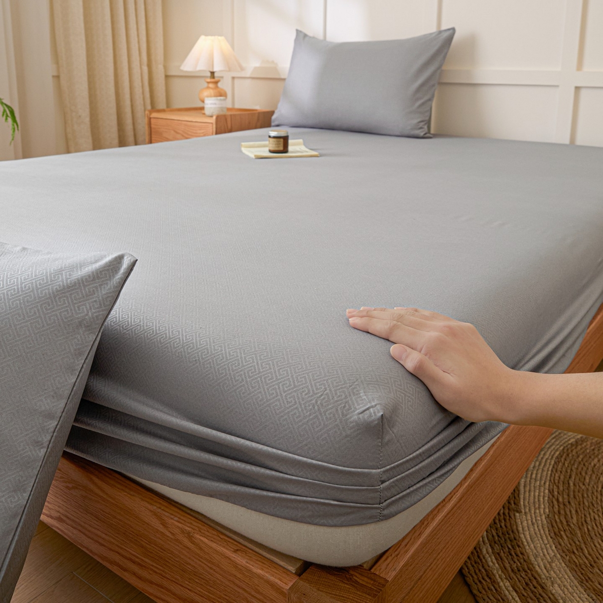 91家纺网 家纺一手货源 找家纺 （总）衿成家纺 2026新款磨毛压光工艺单品床笠-YG系列