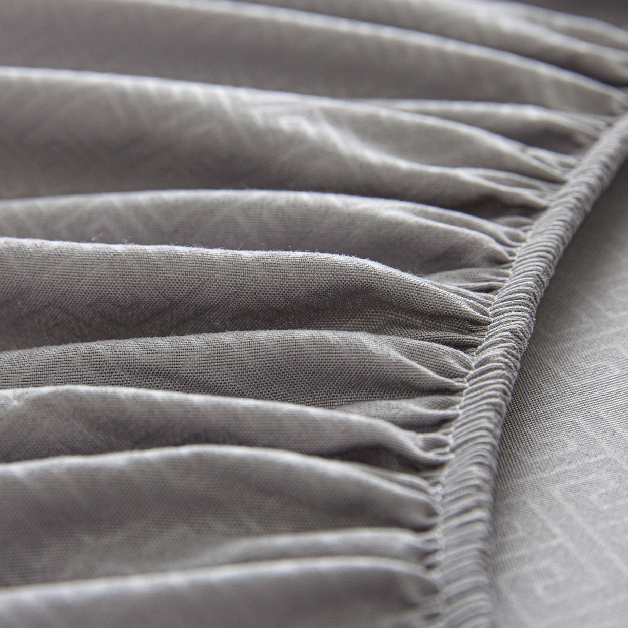 91家纺网 家纺一手货源 找家纺 衿成家纺 2026新款磨毛压光工艺单品床笠-YG系列 YG-浅灰