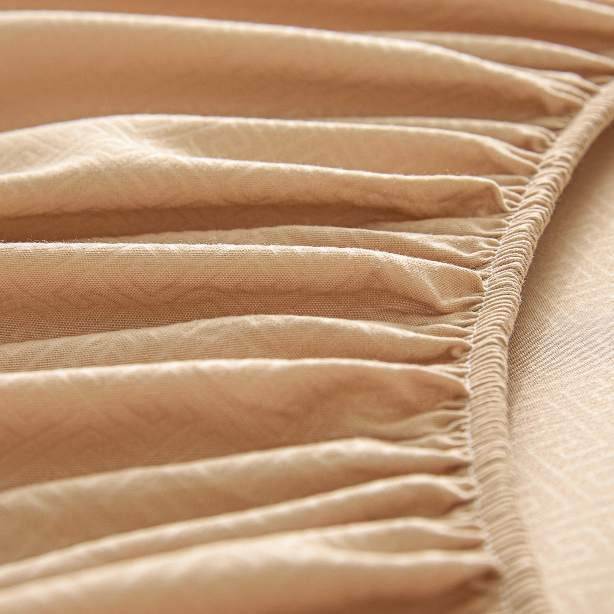 91家纺网 家纺一手货源 找家纺 衿成家纺 2026新款磨毛压光工艺单品床笠-YG系列 YG-卡其