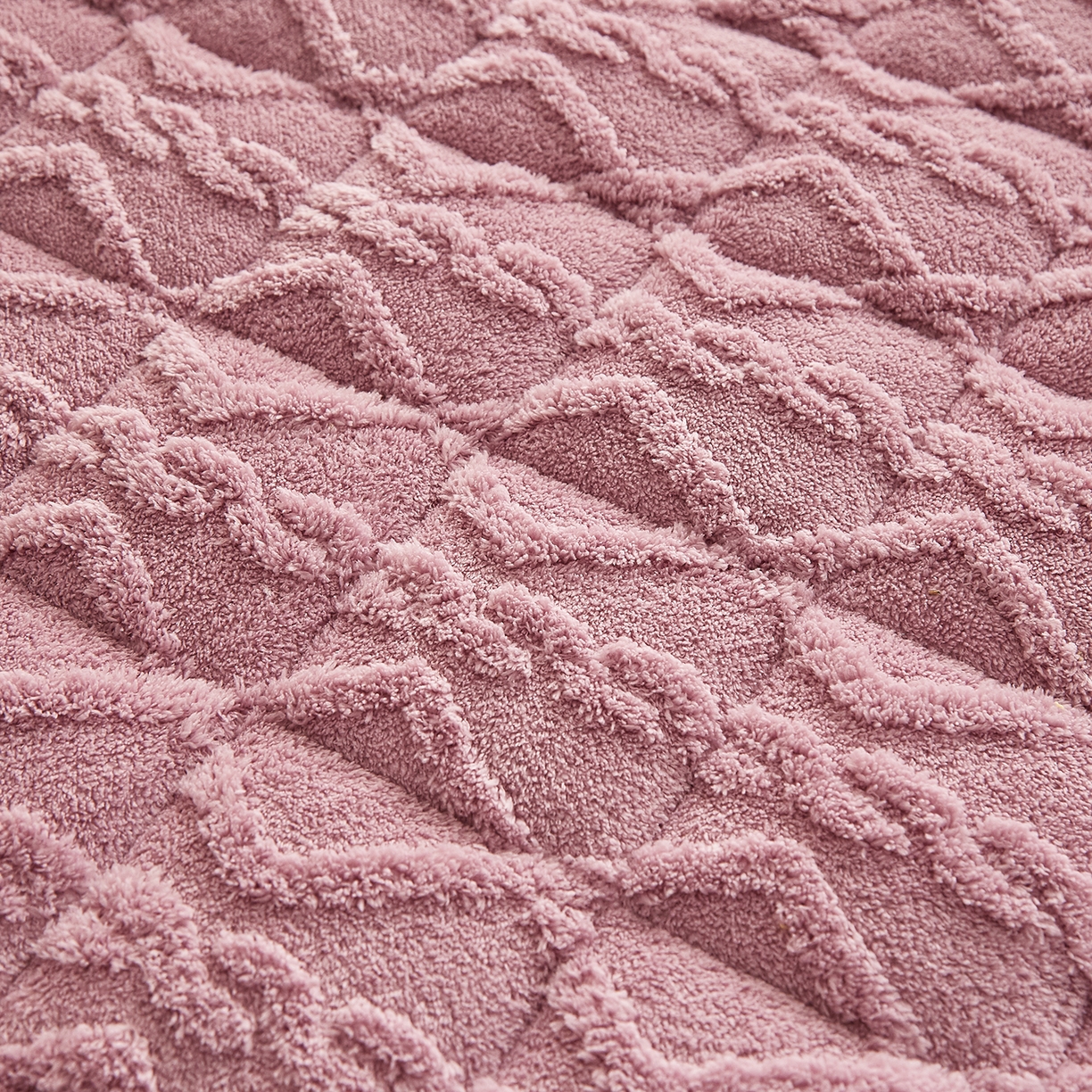 91家纺网 家纺一手货源 找家纺 月茶家纺 2025新款A类塔芙绒保暖夹棉床垫-成人款（全网最低） 优雅紫