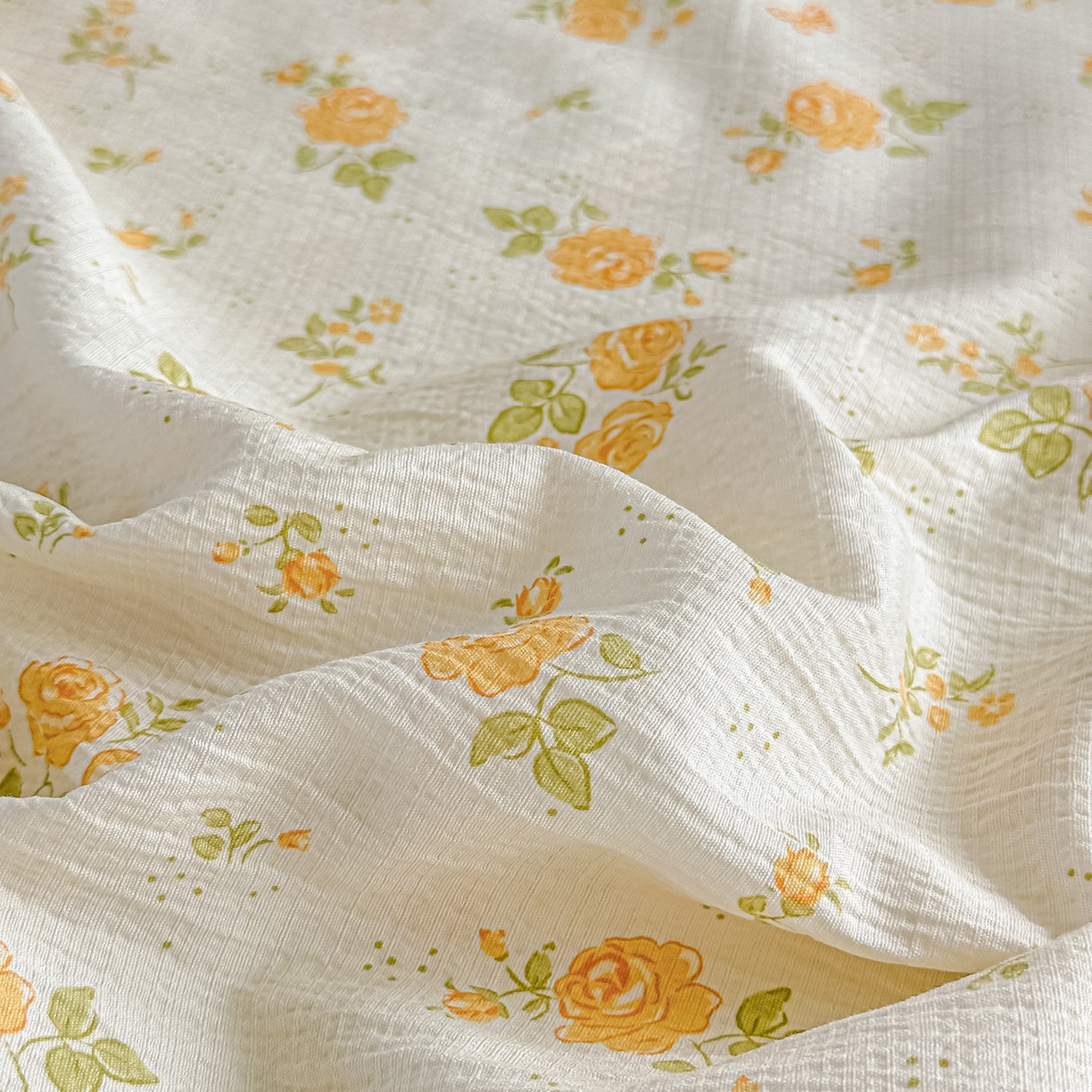 91家纺网 家纺一手货源 找家纺 梓之赫 2026春夏新款A类云感木棉双层纱夹棉床盖四件套 半岛花园