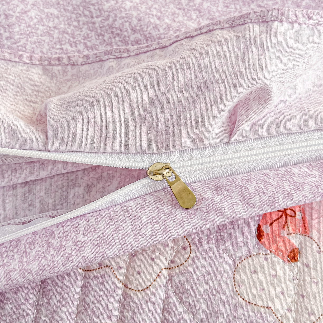 91家纺网 家纺一手货源 找家纺 梓之赫 2026春夏新款A类云感木棉双层纱夹棉床盖四件套 云上芭蕾