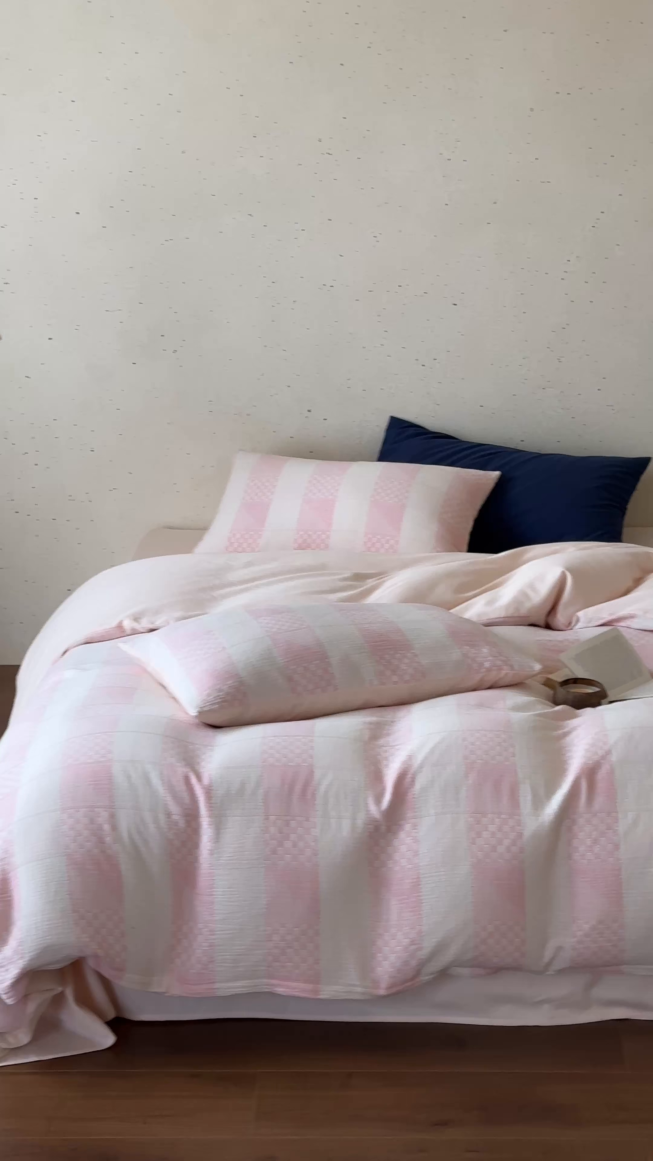 91家纺网 家纺一手货源 找家纺 例外 2026新款全棉纯棉双层纱布大提花四件套舒芙蕾 粉色-舒芙蕾