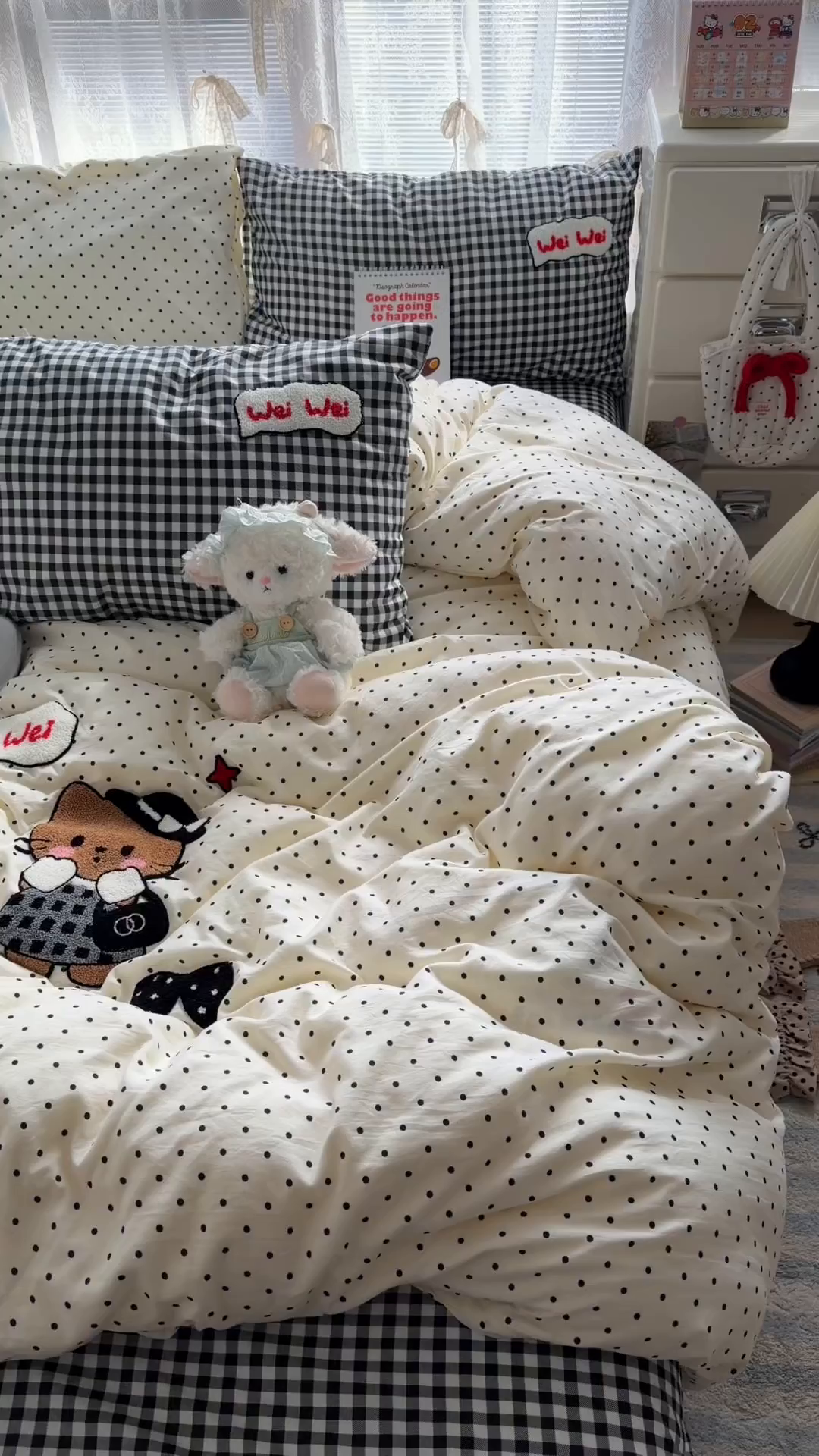 91家纺网 家纺一手货源 找家纺 （总）原素 2026新款新春卡哇伊毛巾绣四件套