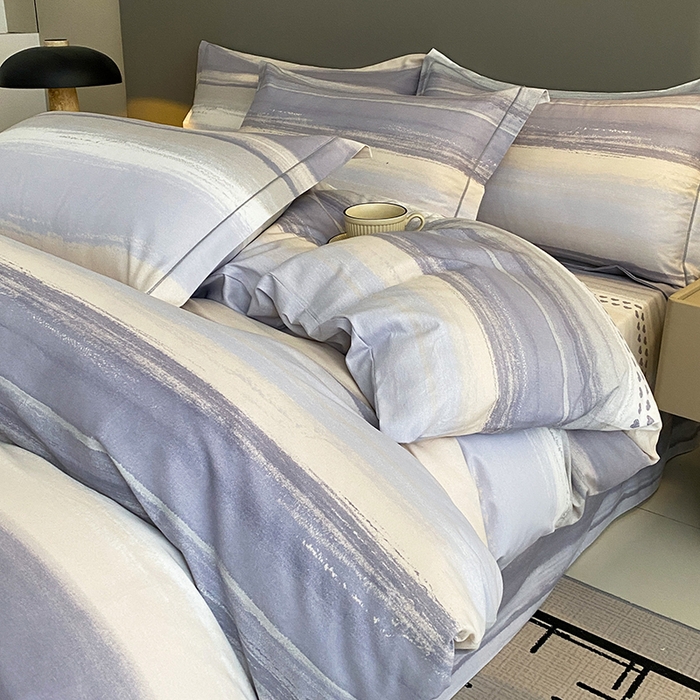 91家纺网 家纺一手货源 找家纺 幸嘉轩 2026新款全棉纯棉加厚百分百磨毛四件套莫尼