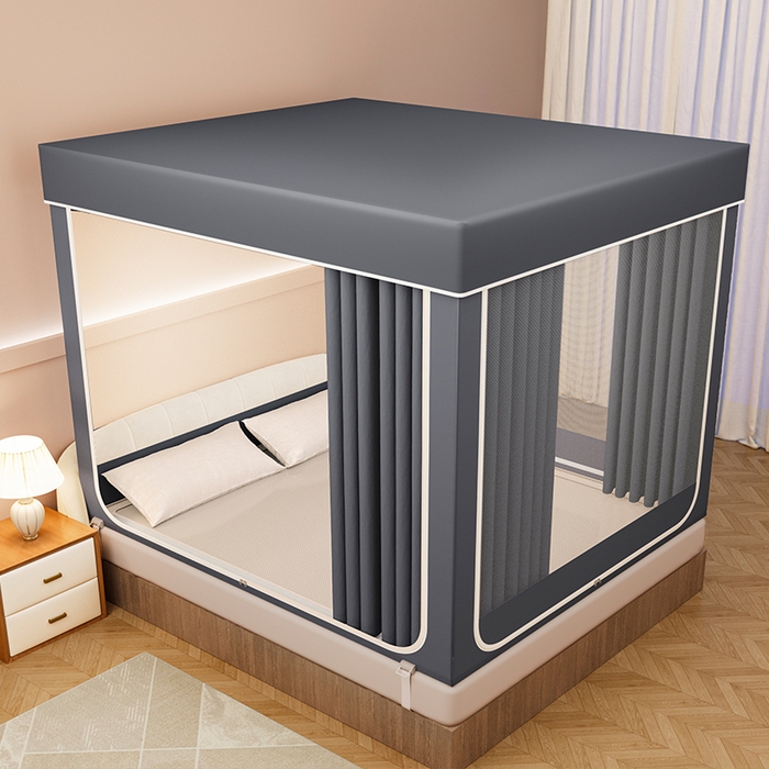 宜品雅 2026新款做床遮光蚊帐 深空灰