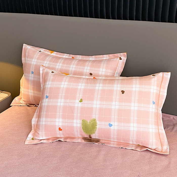 91家纺网 家纺一手货源 找家纺 幸嘉轩 2026新款全棉纯棉加厚百分百磨毛四件套仲夏美梦-粉