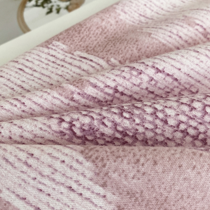 91家纺网 家纺一手货源 找家纺 幸嘉轩 2026新款全棉纯棉加厚百分百磨毛四件套墨彩-粉