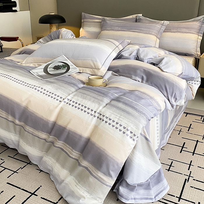 91家纺网 家纺一手货源 找家纺 幸嘉轩 2026新款全棉纯棉加厚百分百磨毛四件套莫尼