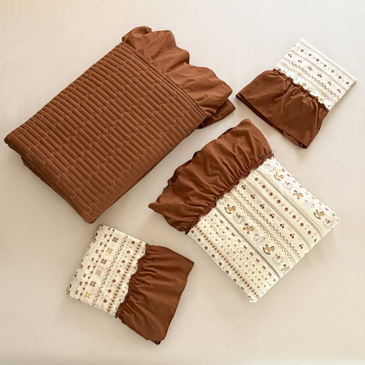 91家纺网 家纺一手货源 找家纺 富米莱（原臻工厂） 2026新款韩系古法韩国水洗棉云棉大布袋法式浪漫大花边床盖夏凉被床盖四件套 马上有钱