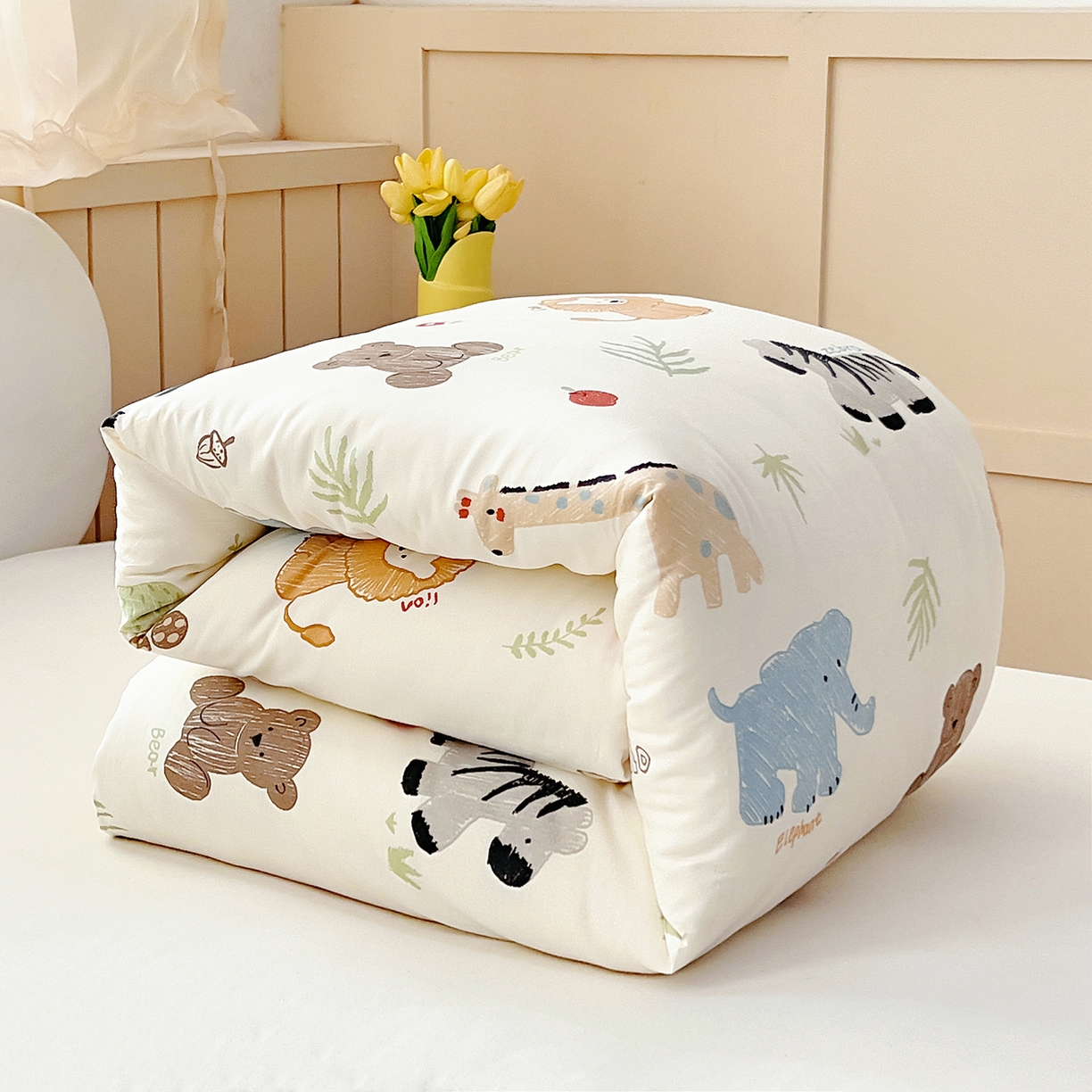 91家纺网 家纺一手货源 找家纺 （总）御棉坊 2026新款AB版全棉纯棉印花幼儿园三件套儿童午睡被宝宝入园含芯多件套