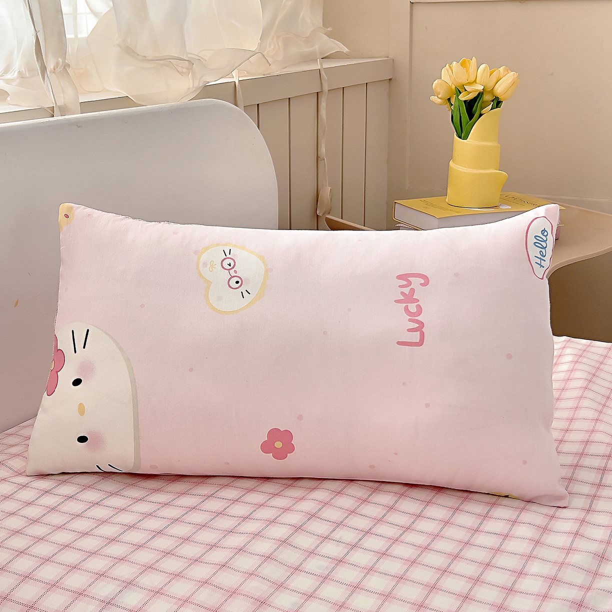 91家纺网 家纺一手货源 找家纺 御棉坊 2026新款AB版全棉纯棉印花幼儿园三件套儿童午睡被宝宝入园含芯多件套 可爱猫猫头