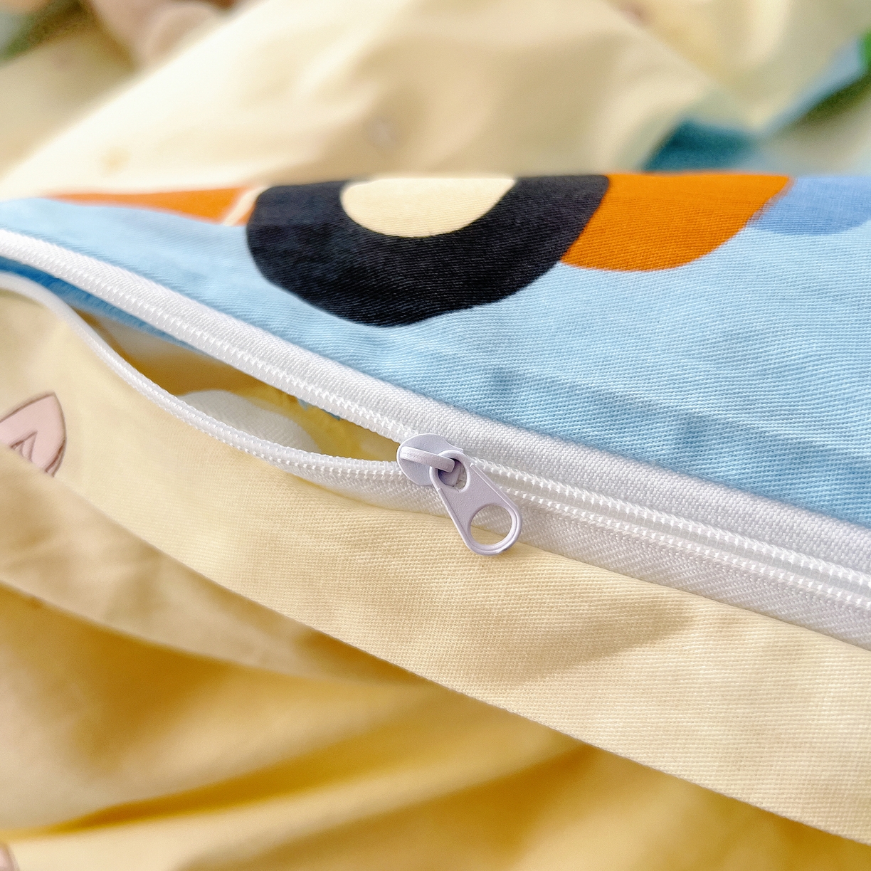 91家纺网 家纺一手货源 找家纺 御棉坊 2026新款AB版全棉纯棉印花幼儿园三件套儿童午睡被宝宝入园含芯多件套 挖机行动