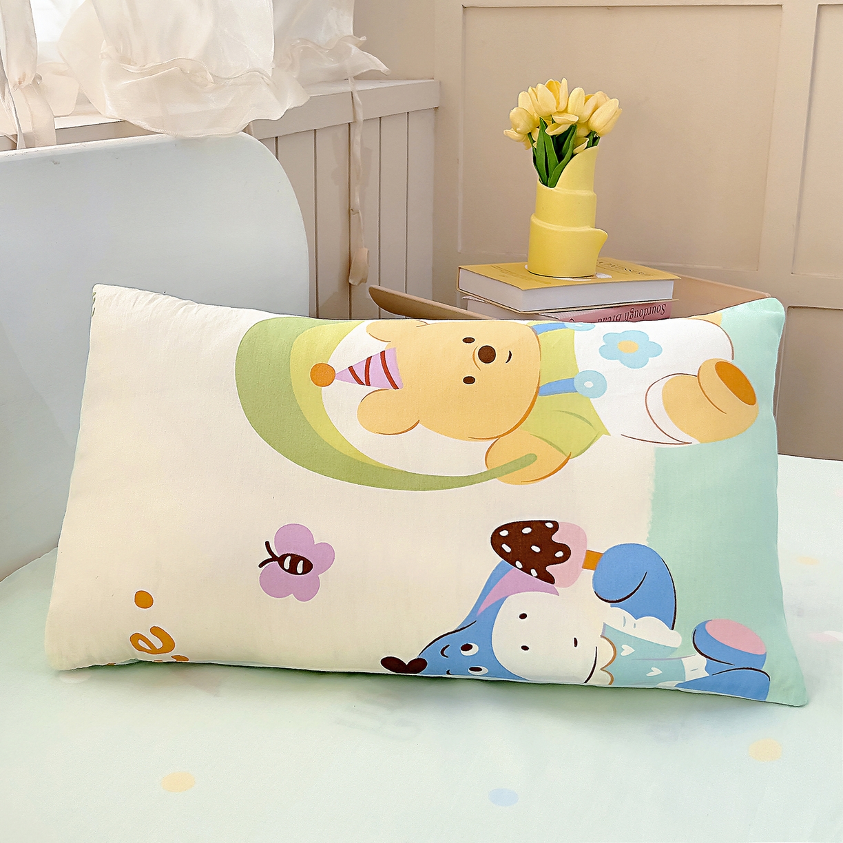 91家纺网 家纺一手货源 找家纺 御棉坊 2026新款AB版全棉纯棉印花幼儿园三件套儿童午睡被宝宝入园含芯多件套 向日葵伙伴