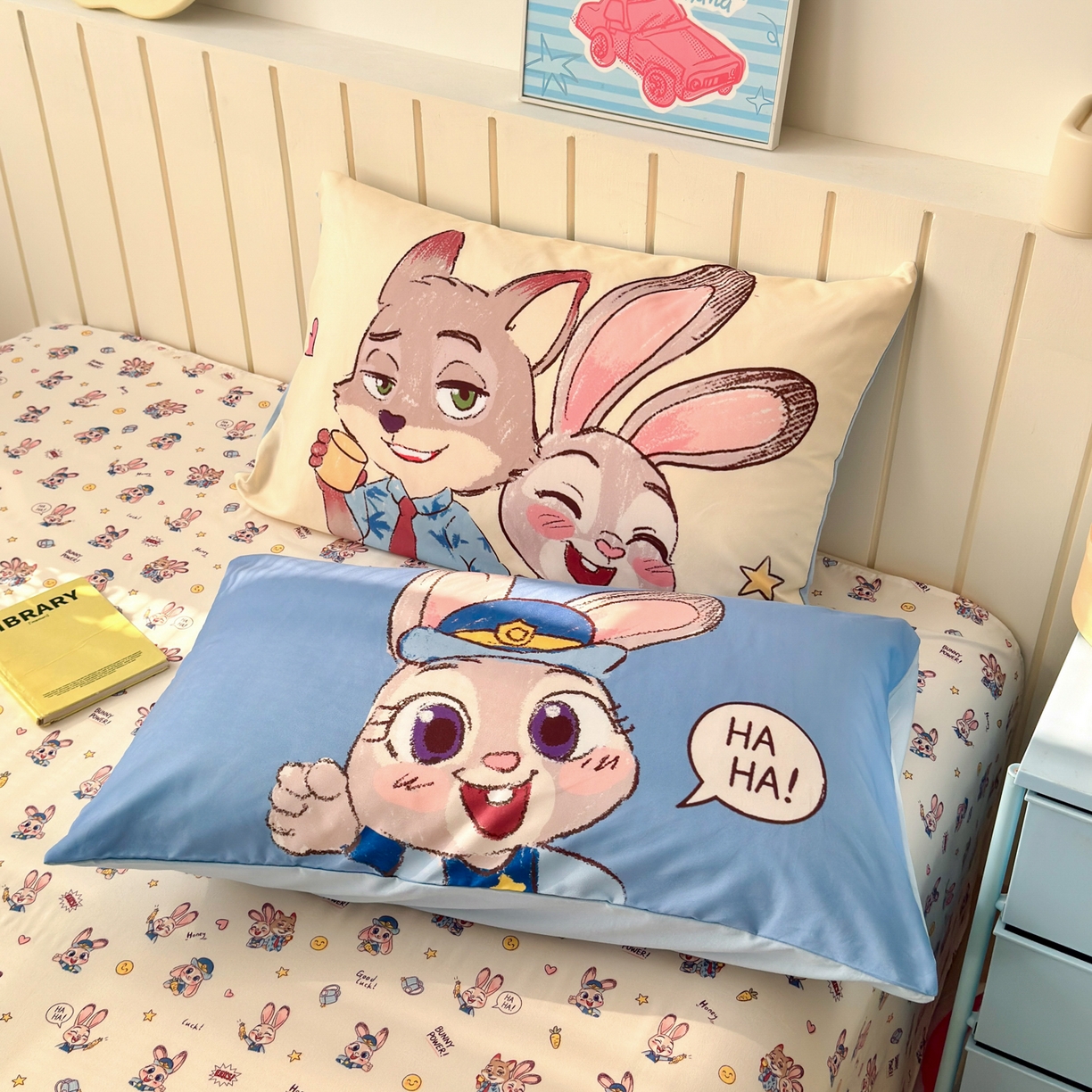 91家纺网 家纺一手货源 找家纺 一霖家纺 2026新款云朵棉毛巾绣小清新猫咪系列四件套 心动朱迪