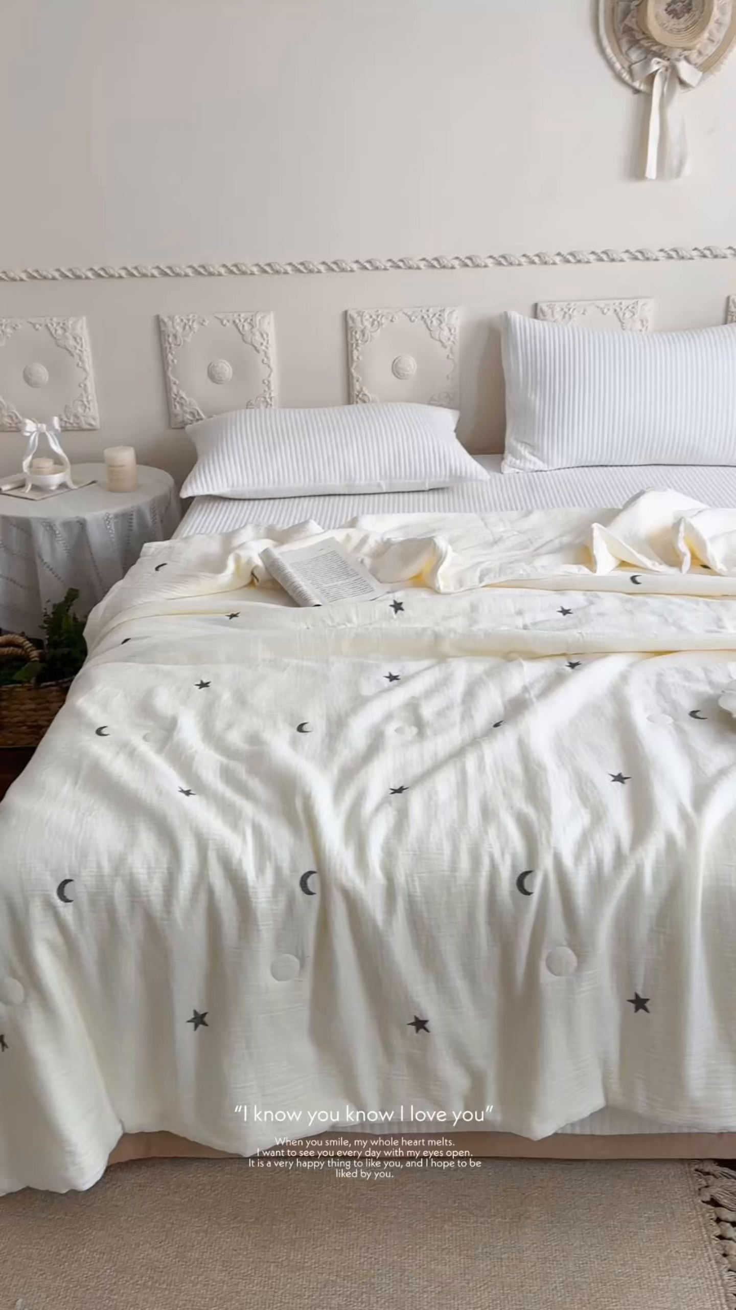 91家纺网 家纺一手货源 找家纺 宇航家纺 2026新款全棉纯棉皱皱纱刺绣款夏被夏凉被空调被床盖四件套 星眠