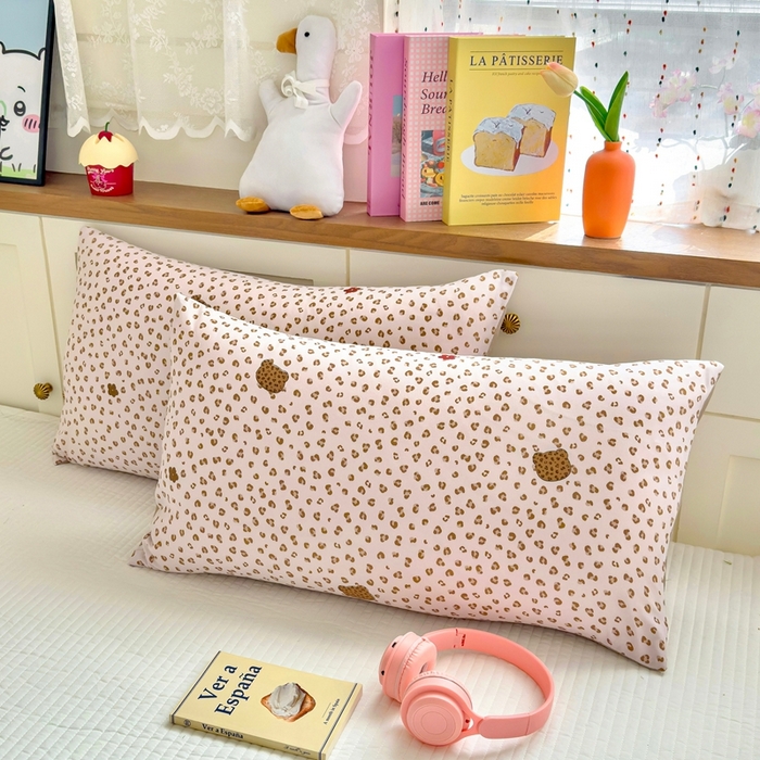 91家纺网 家纺一手货源 找家纺 金蕊阁 2025新款A类水洗双层纱夏被大豆夏被夏凉被空调被豹纹熊