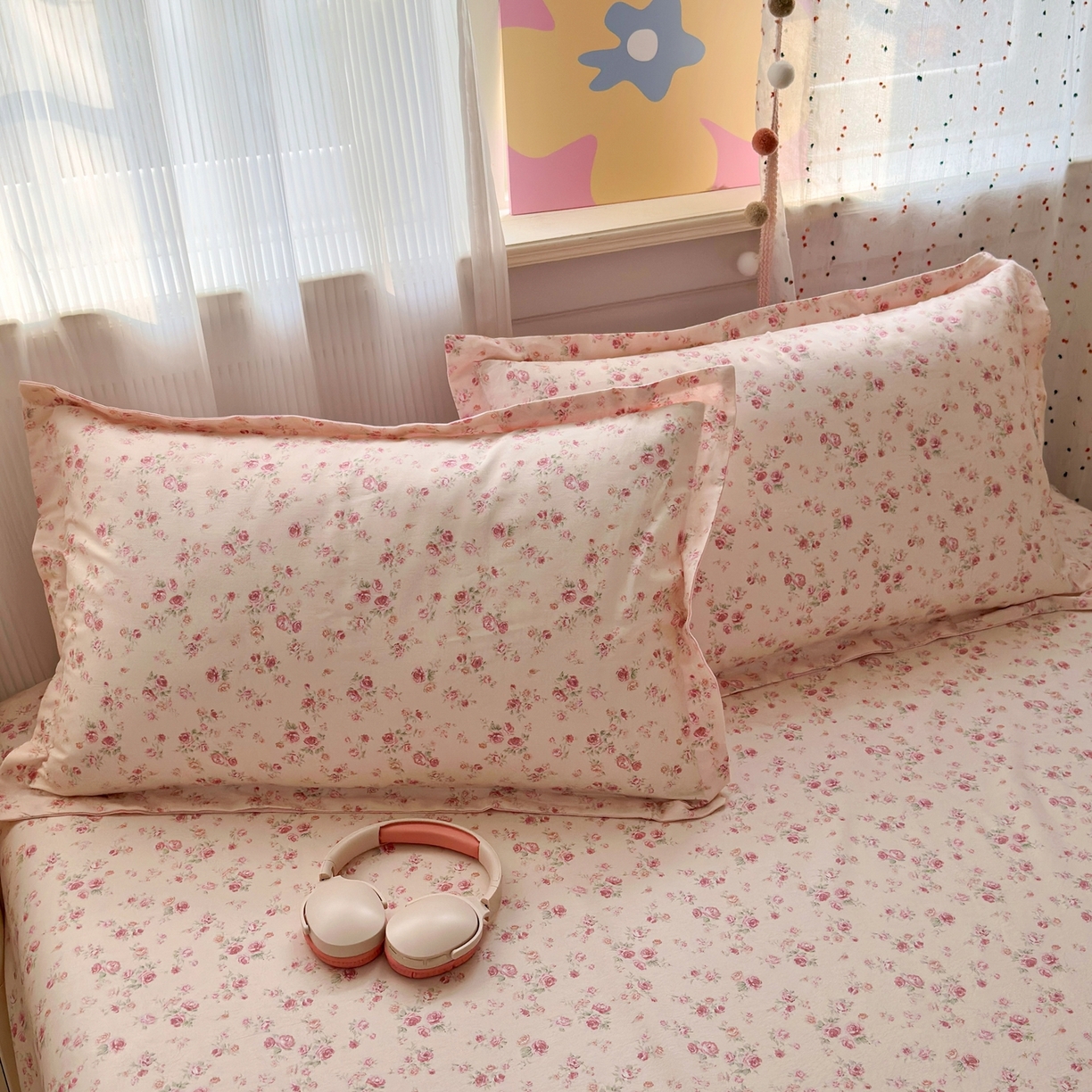 典雅家纺 2026新款12868全棉纯棉印花单枕套枕套单件单品枕套 沁语繁花